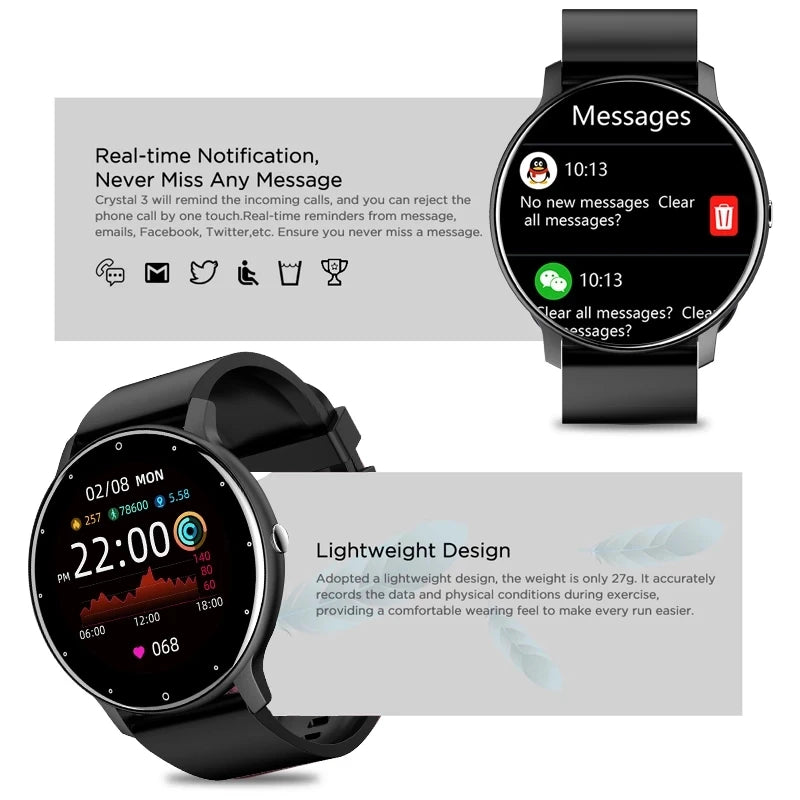 LIGE Smartwatch, Sport & Fitness für Damen und Herren