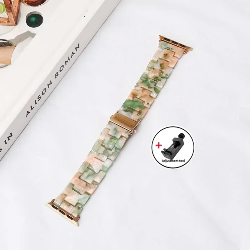 Apple Watch Armband Harz, Luxus Gliederkette