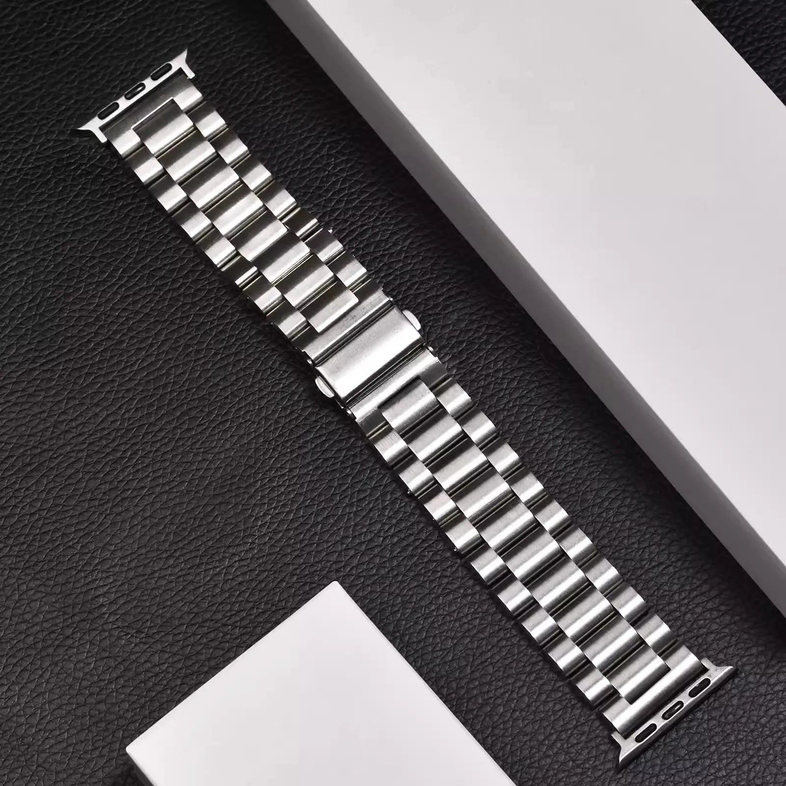 Apple Watch Armband Edelstahl, Luxus Gliederarmband