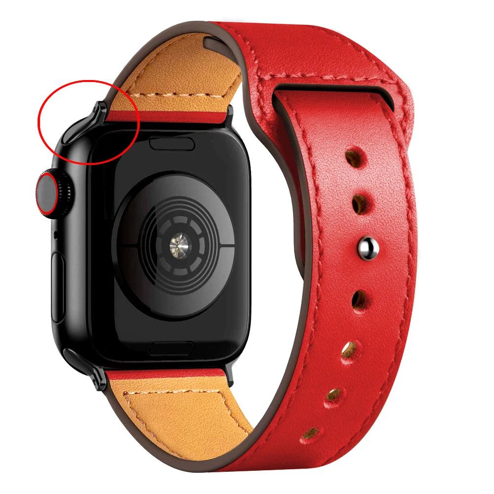 Apple Watch Armband Leder, Klassisch