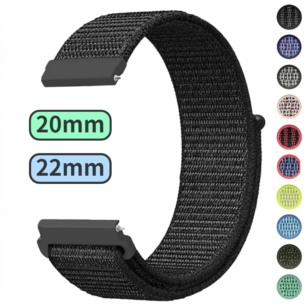 Samsung Watch Armband Nylon, Loop-Verschluss