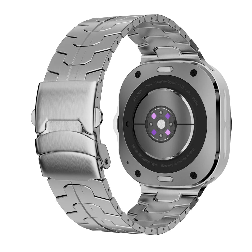 Samsung Watch Armband Edelstahl, Ultra Gliederkette