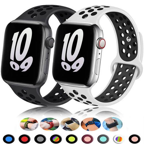 Apple Watch Armband Silikon, Atmungsaktiv