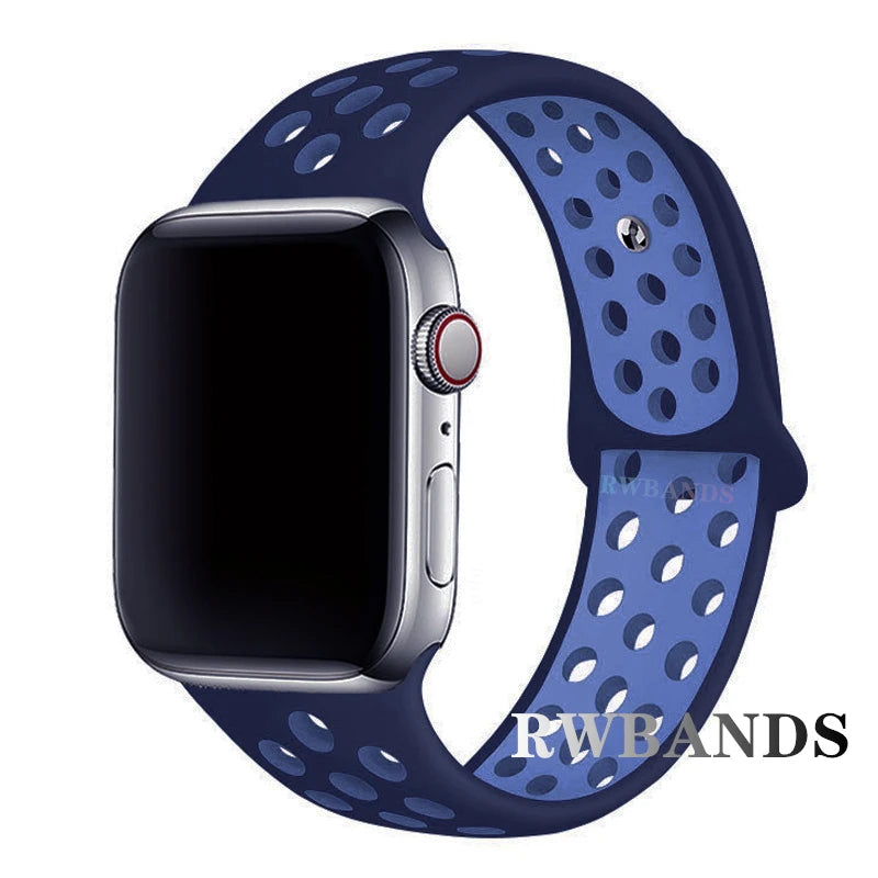 Apple Watch Armband Silikon, Atmungsaktiv