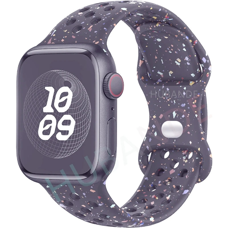 Apple Watch Armband Silikon, Sprenkel-Design