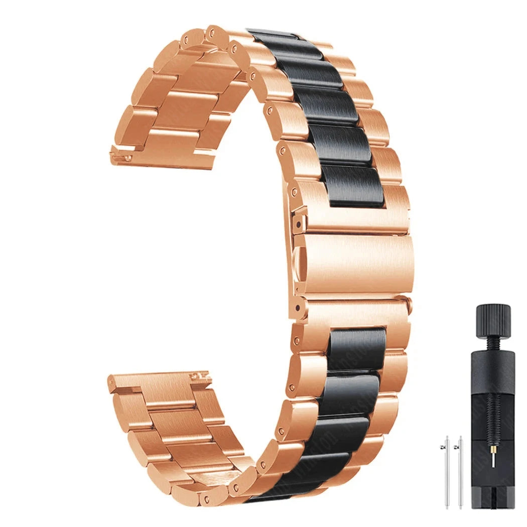 Samsung Watch Armband Edelstahl, Gliederkette Premium
