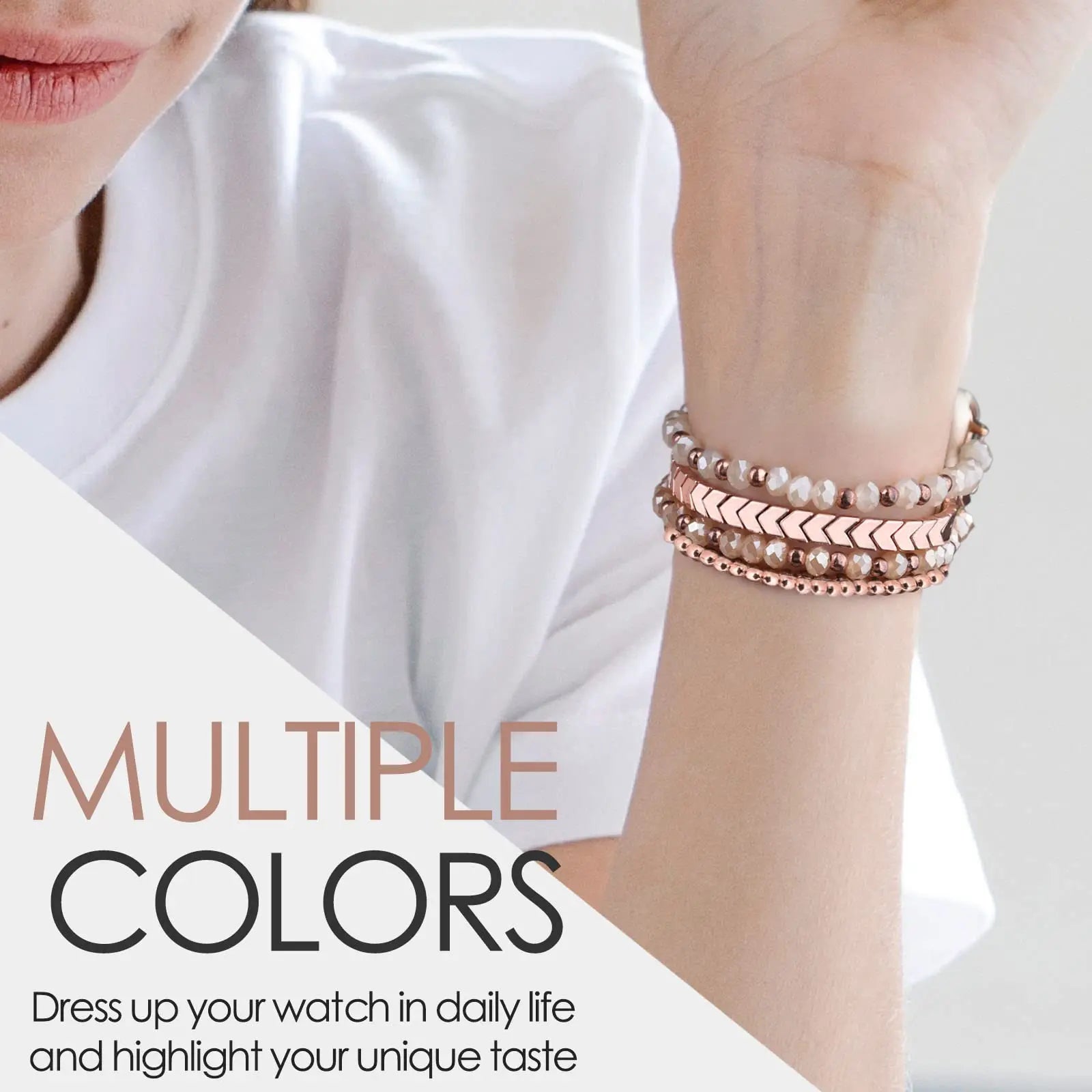 Samsung Galaxy Watch Armband Perlen, Damen Fashion