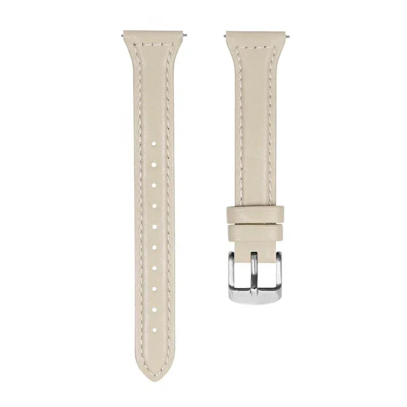Samsung Watch Armband Leder, Slim Klassisch