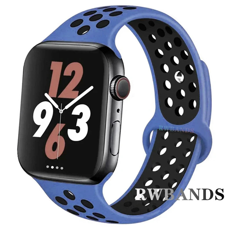 Apple Watch Armband Silikon, Atmungsaktiv