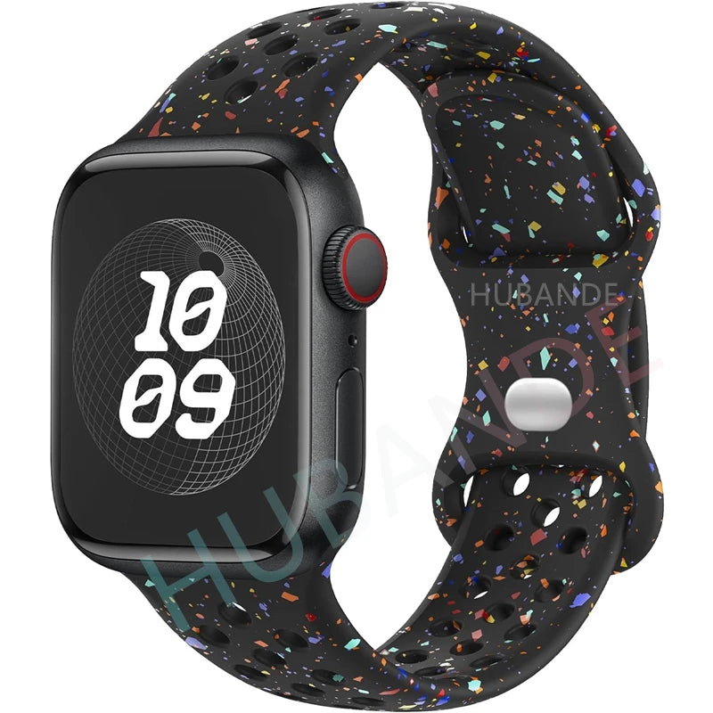 Apple Watch Armband Silikon, Sprenkel-Design