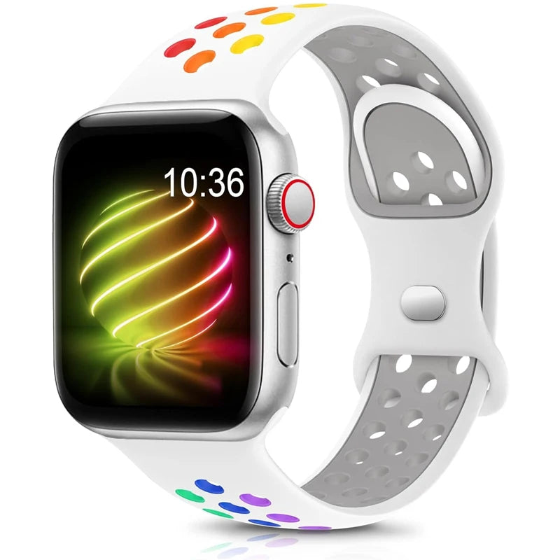 Apple Watch Armband Silikon, Sprenkel-Design