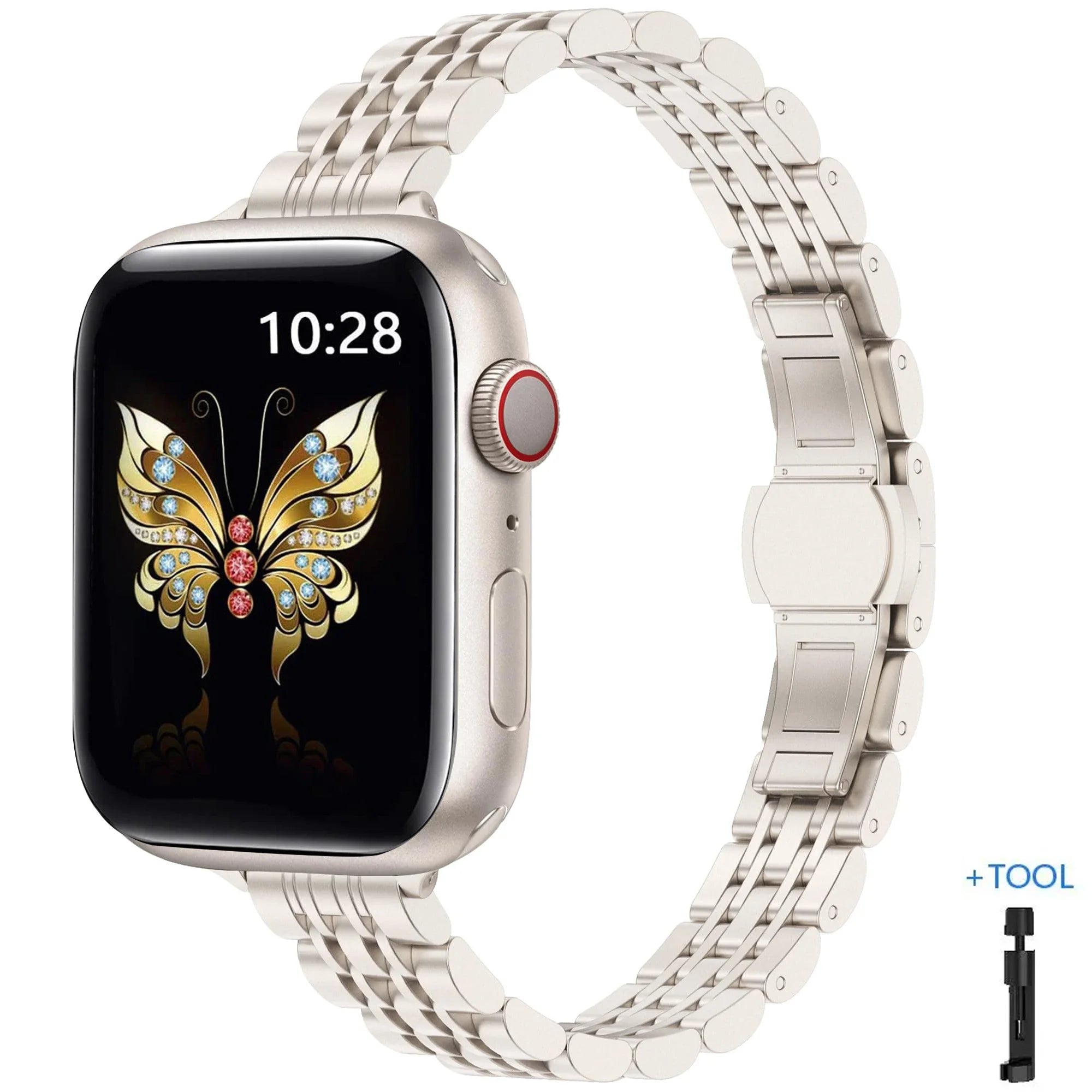 Apple Watch Armband Edelstahl, Damen Filigran