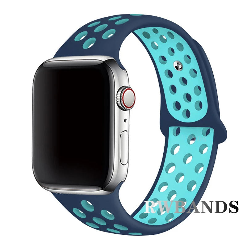 Apple Watch Armband Silikon, Atmungsaktiv