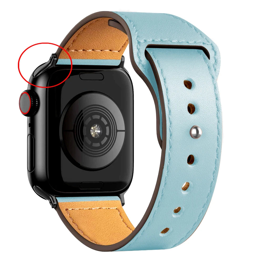 Apple Watch Armband Leder, Klassisch