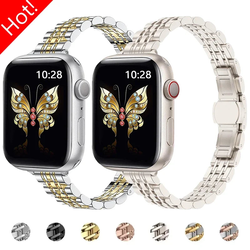 Apple Watch Armband Edelstahl, Damen Filigran