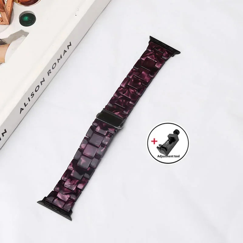 Apple Watch Armband Harz, Luxus Gliederkette
