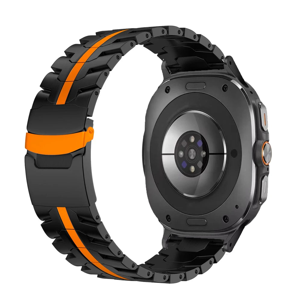 Samsung Watch Armband Edelstahl, Ultra Gliederkette
