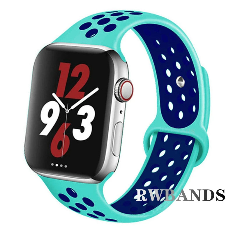 Apple Watch Armband Silikon, Atmungsaktiv