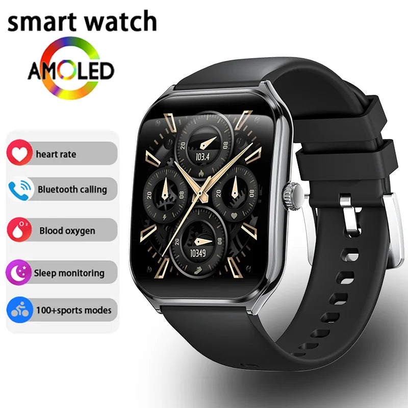 Smartwatch Ultra Slim, 1,96 Zoll AMOLED & Telefonie