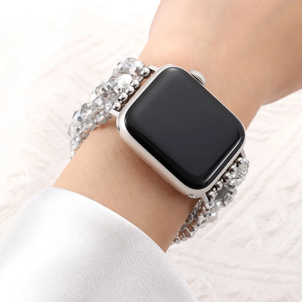 Apple Watch Armband Perlen, Damen Elastisch