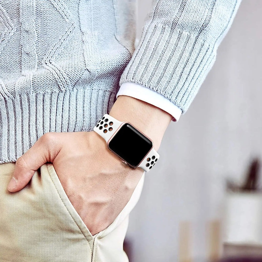 Apple Watch Armband Silikon, Atmungsaktiv