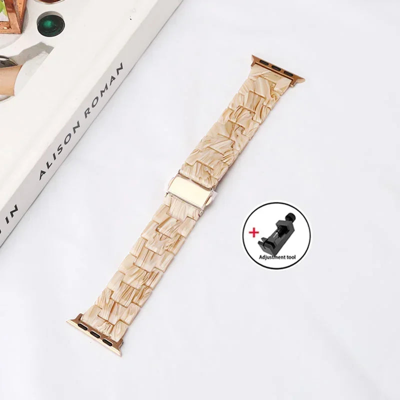 Apple Watch Armband Harz, Luxus Gliederkette