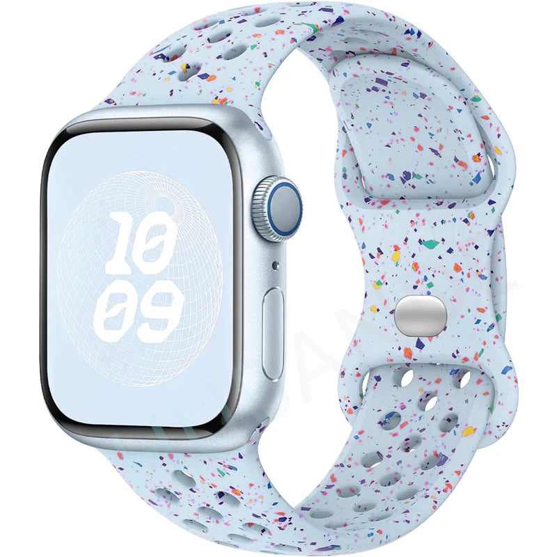 Apple Watch Armband Silikon, Sprenkel-Design