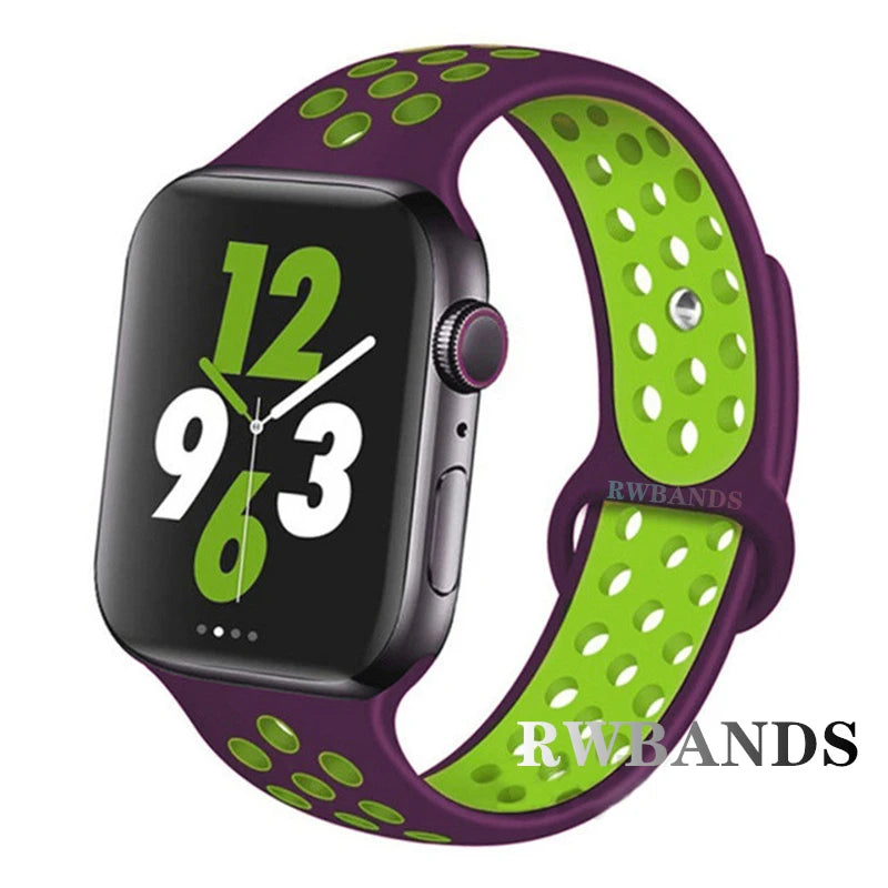 Apple Watch Armband Silikon, Atmungsaktiv