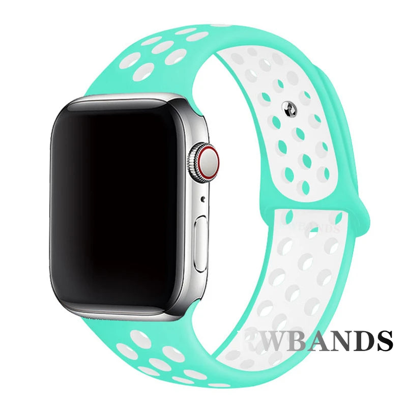 Apple Watch Armband Silikon, Atmungsaktiv