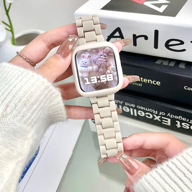 Apple Watch Armband Harz, Luxus Gliederkette