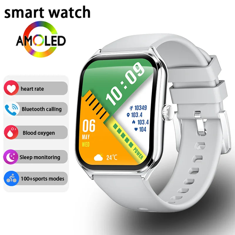 Smartwatch Ultra Slim, 1,96 Zoll AMOLED & Telefonie