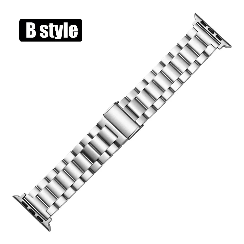 Apple Watch Armband Edelstahl Gliederarmband, Klassisch