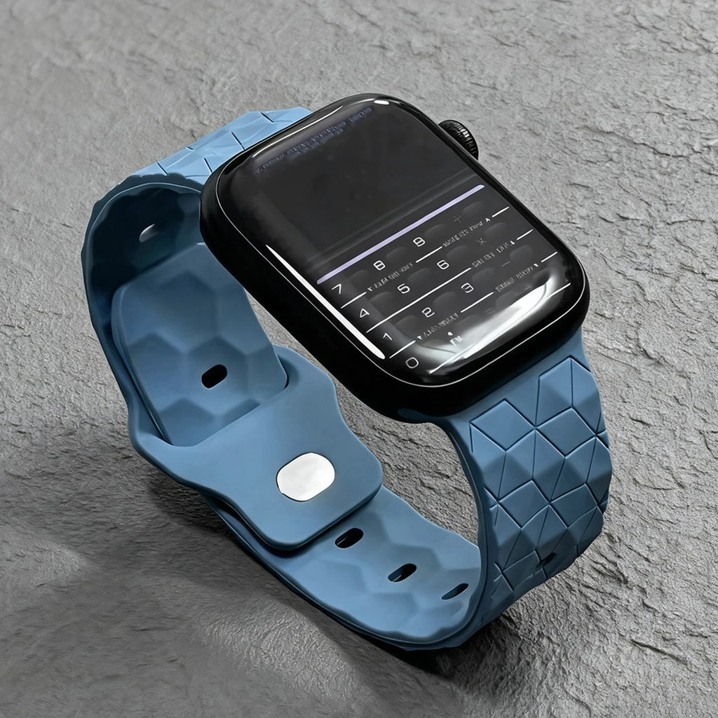 Apple Watch Armband Silikon, Fußball-Muster