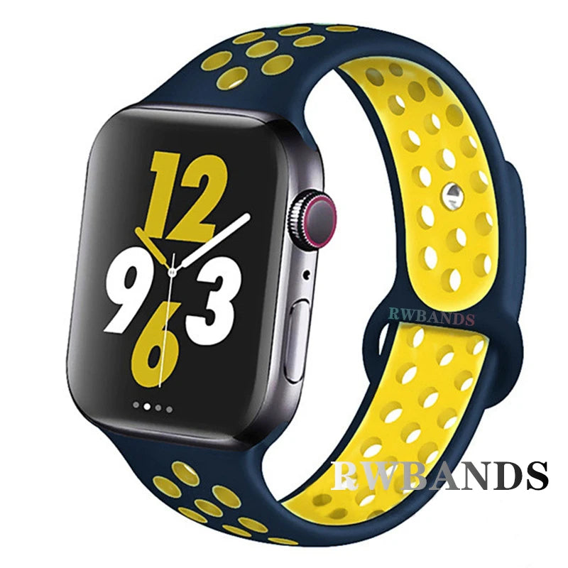 Apple Watch Armband Silikon, Atmungsaktiv