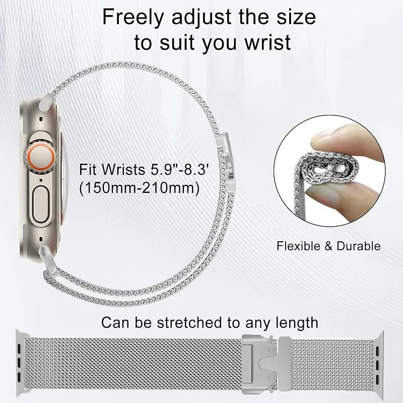 Apple Watch Armband Milanaise, Titan Edition