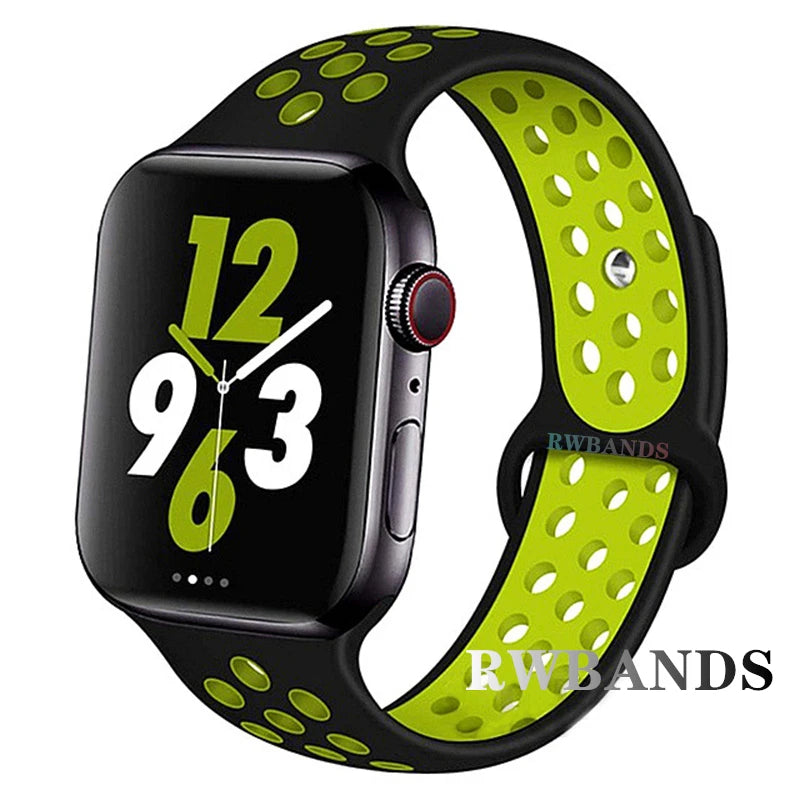 Apple Watch Armband Silikon, Atmungsaktiv
