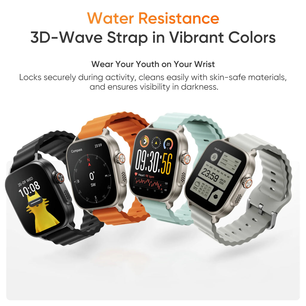realme Watch 5 Smartwatch, 1,97 Zoll AMOLED & GPS