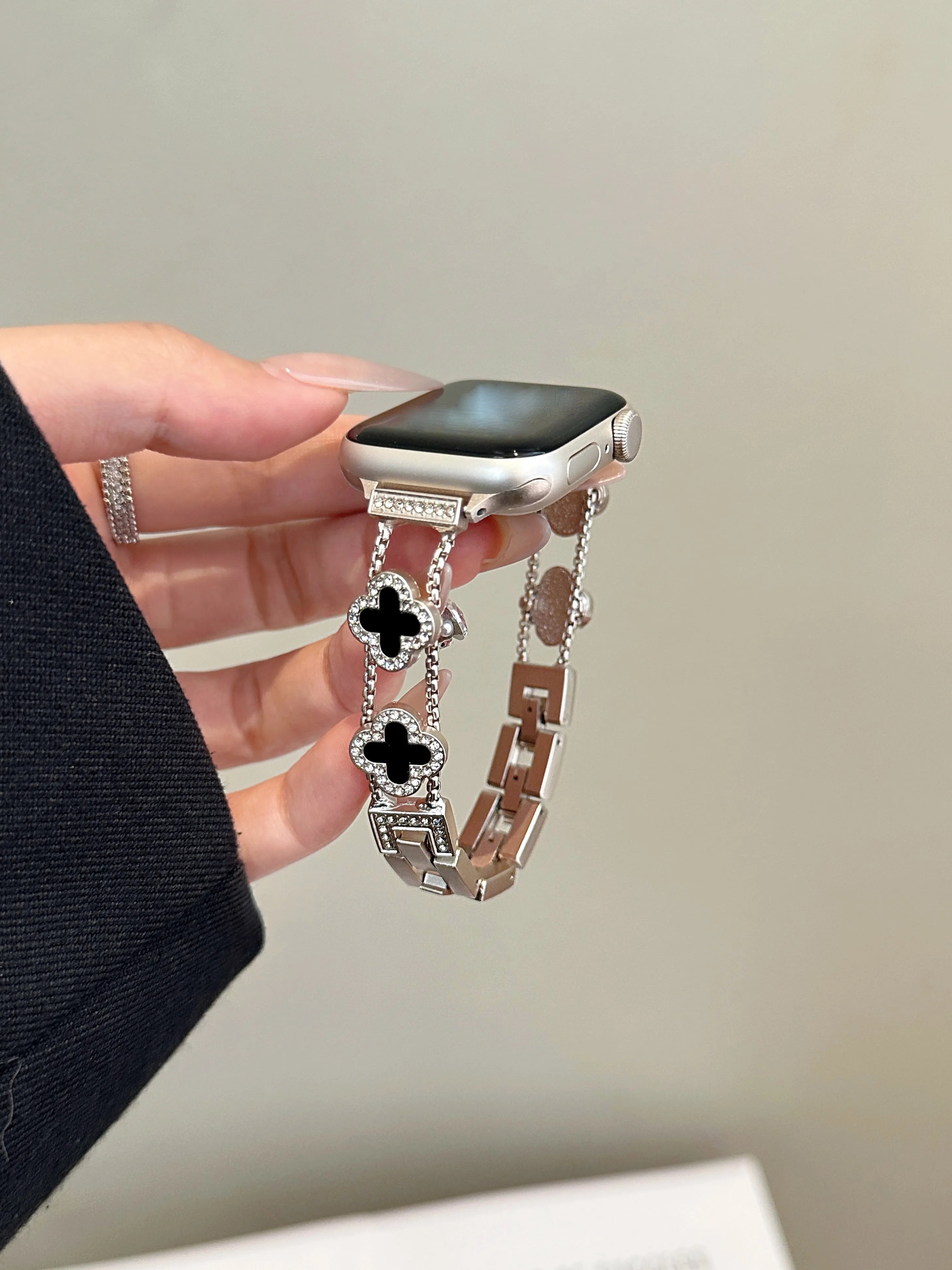 Apple Watch Armband Edelstahl, Gliederkette Premium