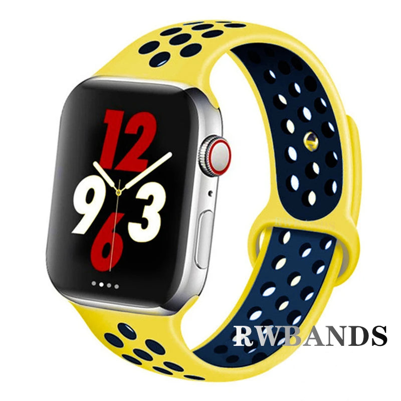 Apple Watch Armband Silikon, Atmungsaktiv