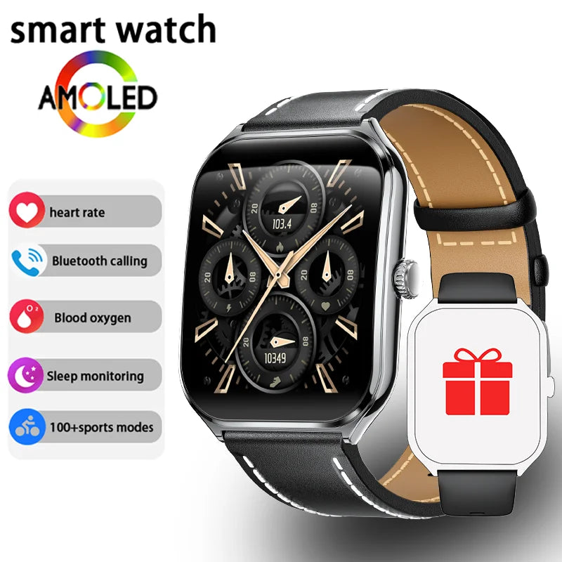 Smartwatch Ultra Slim, 1,96 Zoll AMOLED & Telefonie