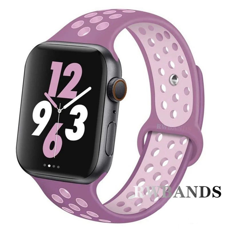 Apple Watch Armband Silikon, Atmungsaktiv