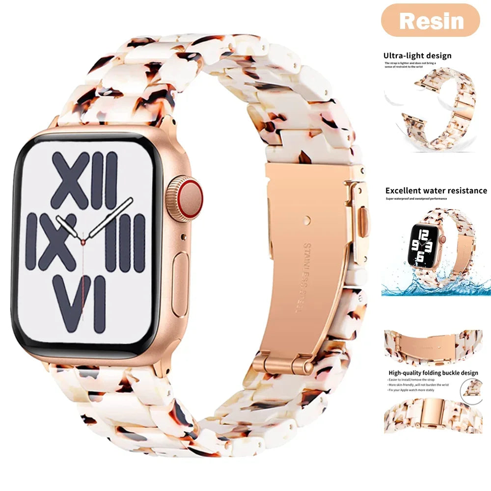 Apple Watch Armband Harz, Luxus Gliederkette