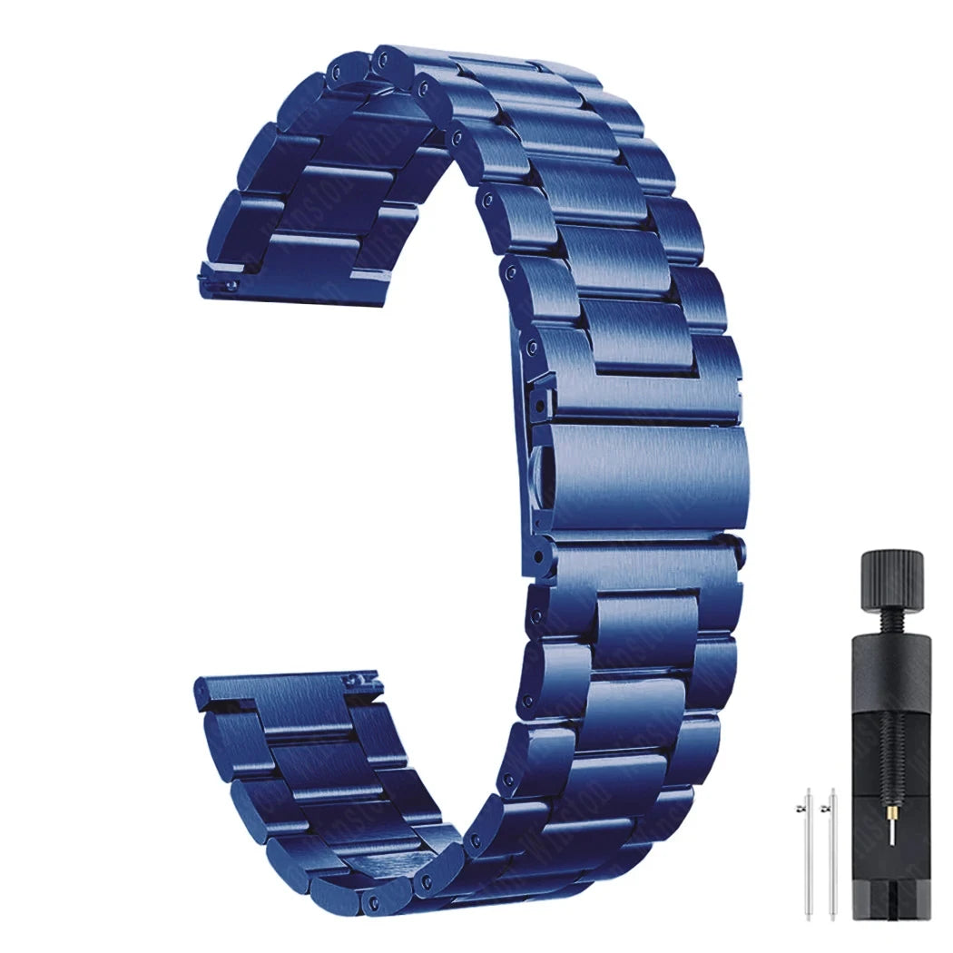 Samsung Watch Armband Edelstahl, Gliederkette Premium