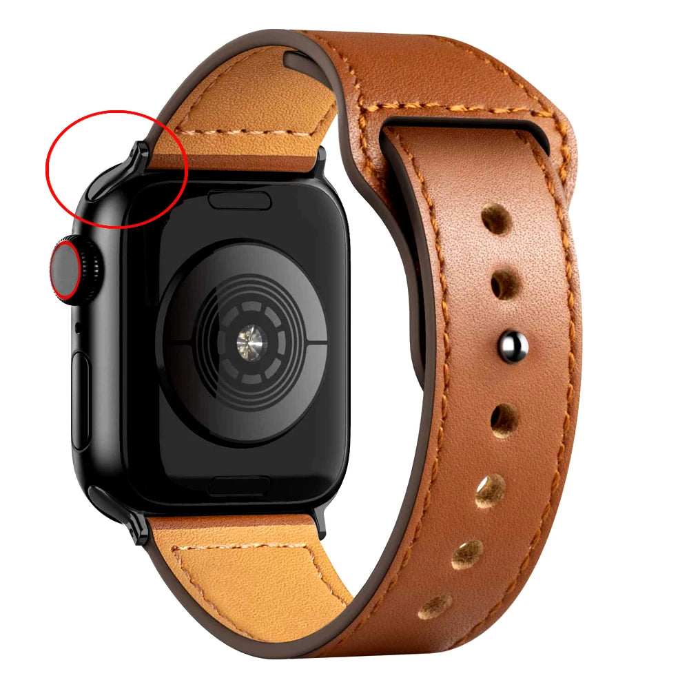 Apple Watch Armband Leder, Klassisch