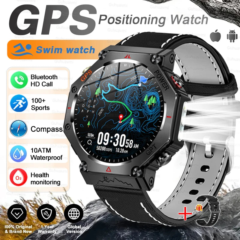 Outdoor Smartwatch KC91, 10 ATM & GPS mit Kompass
