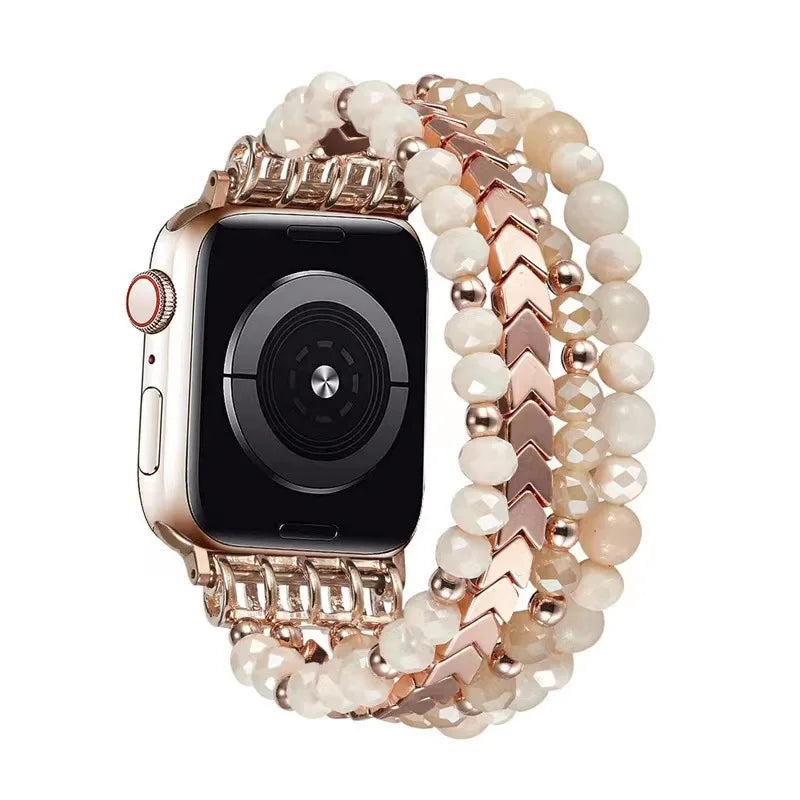 Apple Watch Armband Perlen, Damen Handmade