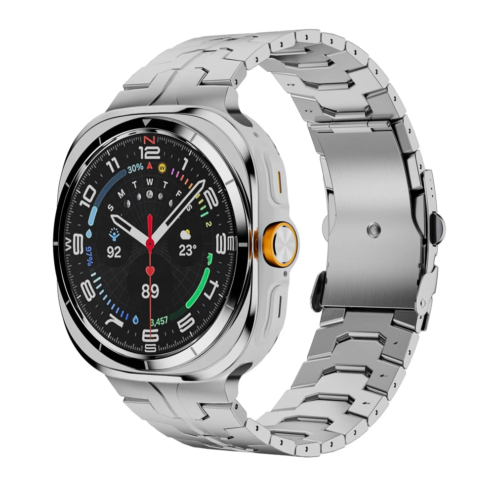 Samsung Watch Armband Edelstahl, Ultra Gliederkette