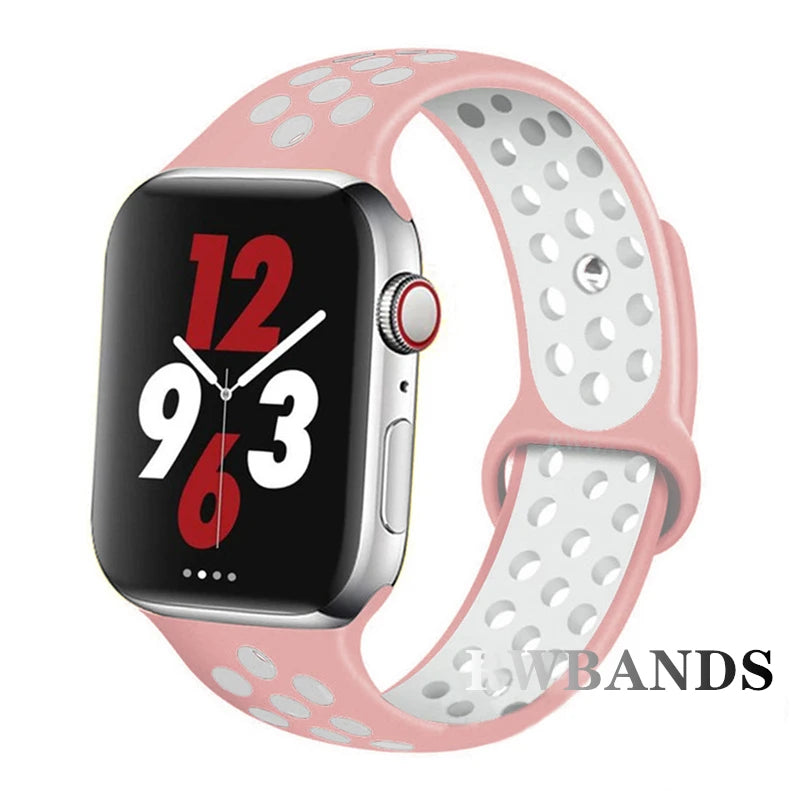 Apple Watch Armband Silikon, Atmungsaktiv