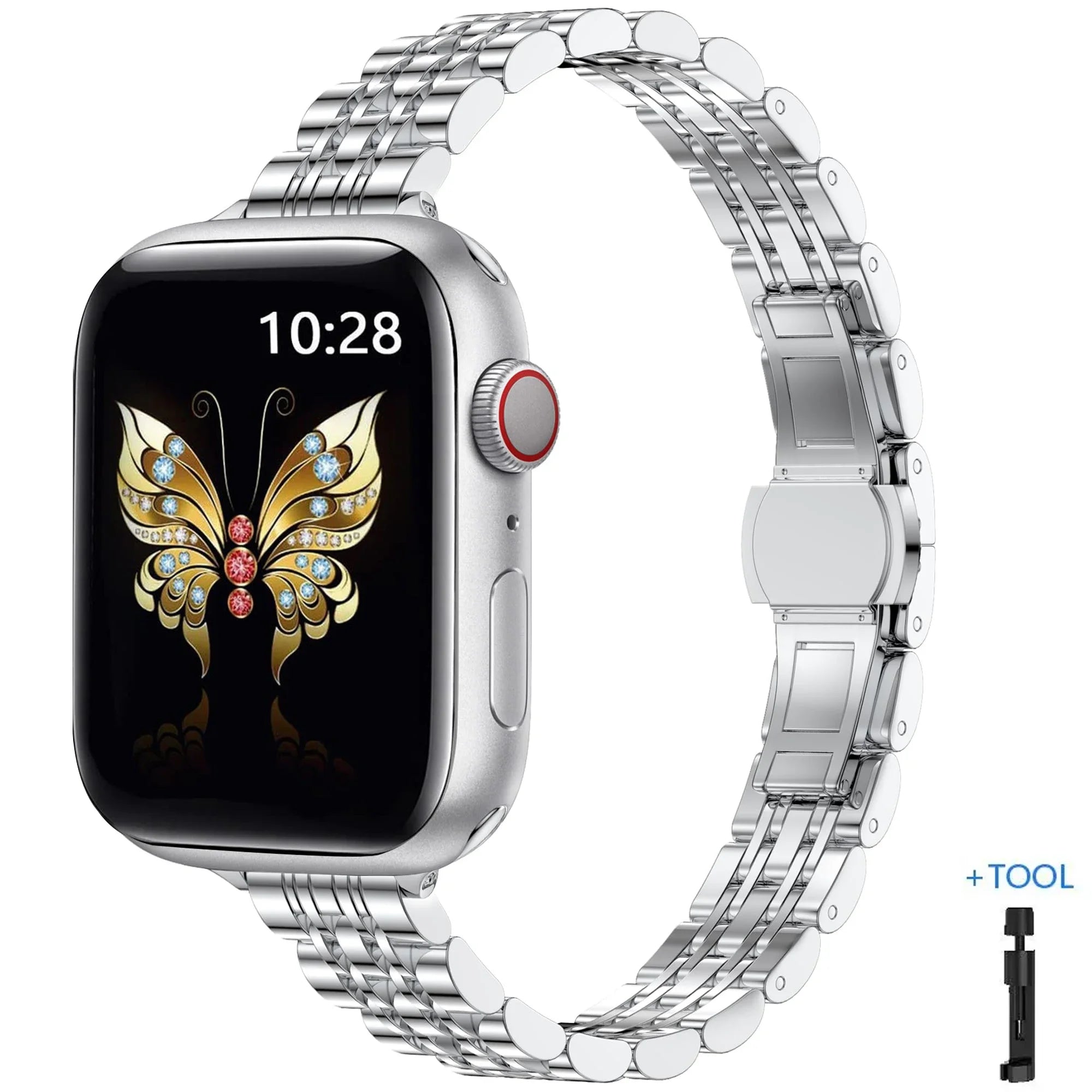 Apple Watch Armband Edelstahl, Damen Filigran