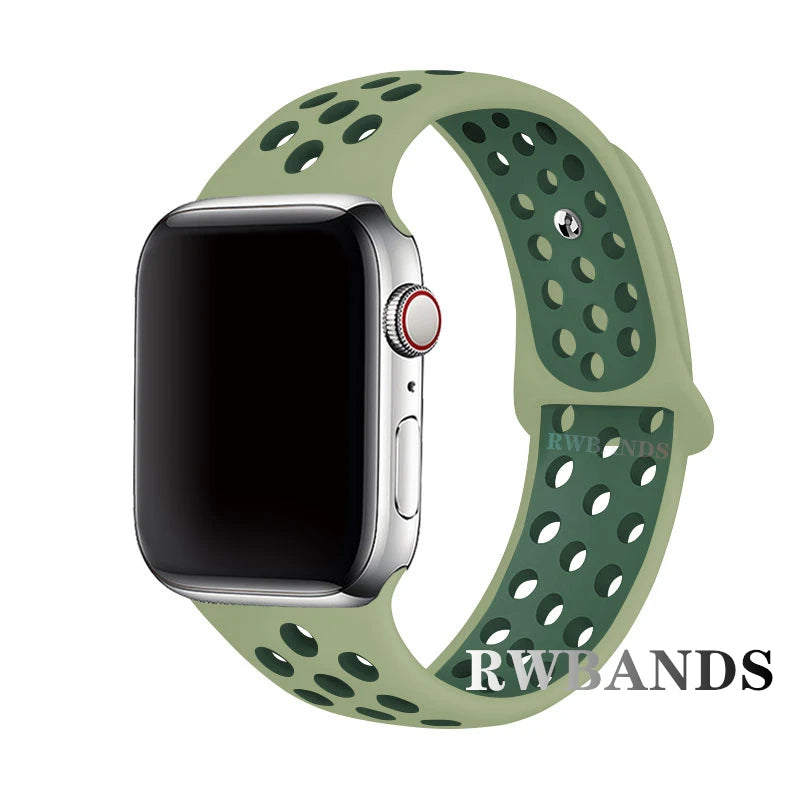 Apple Watch Armband Silikon, Atmungsaktiv